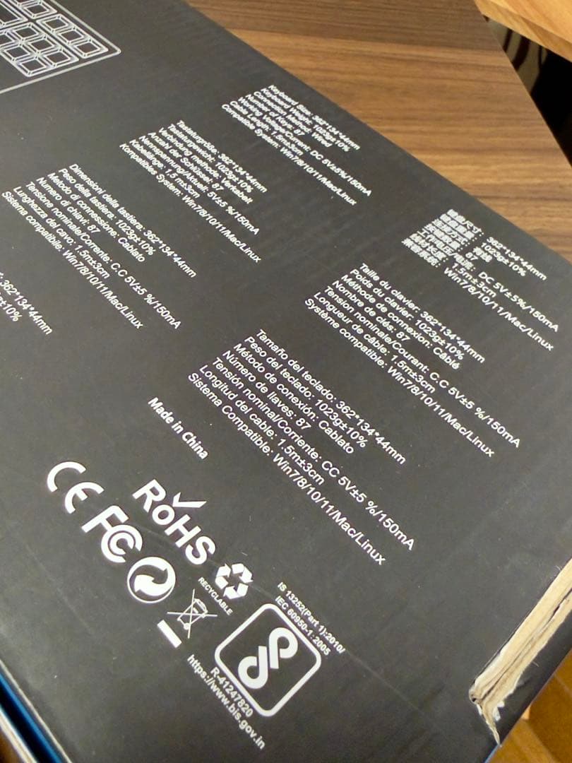 【美品】MageGee ゲーミングキーボード ラピトリ グレー