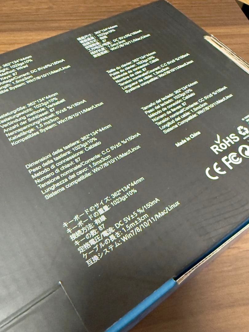 【美品】MageGee ゲーミングキーボード ラピトリ グレー