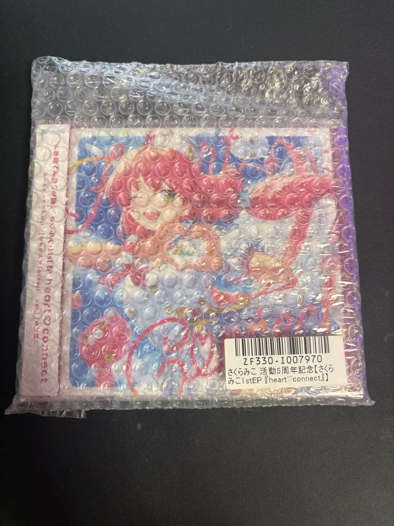 さくらみこ 5周年直筆mes&箔押しサイン入りジャケットカード + 1stEP