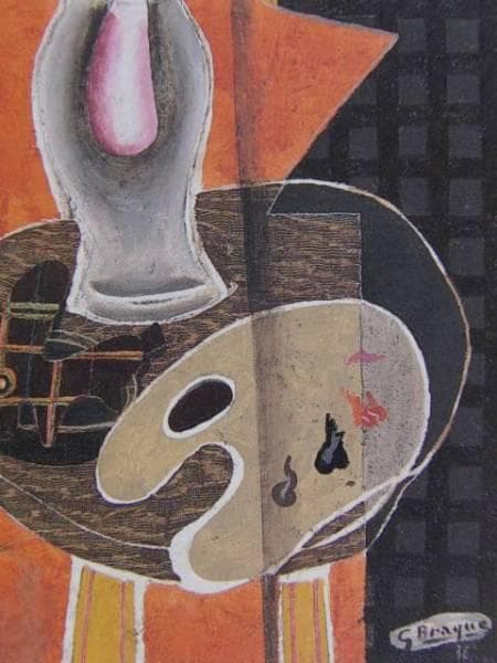 ジョルジュ・ブラック、画架、希少な額装用画集より、新品高級額装付、状態良好