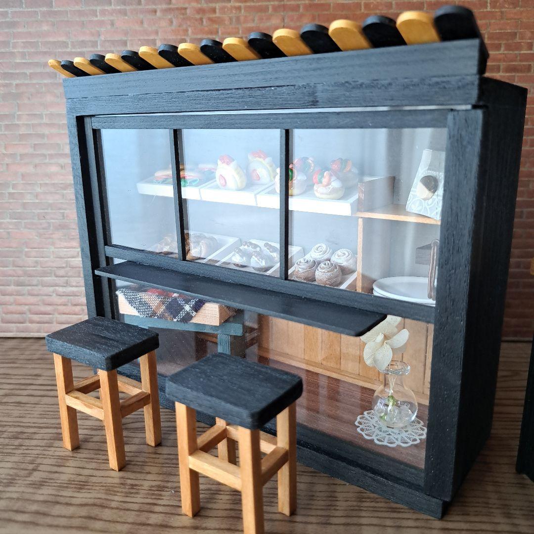 201 ミニチュアカフェ ブラック ドールハウス シルバニアファミリー