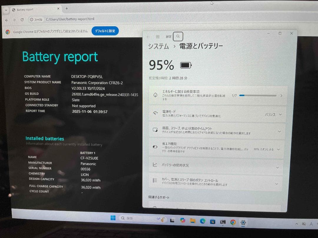 Win11 Office搭載 CF-RZ6 メモリ8GB SSD256GB