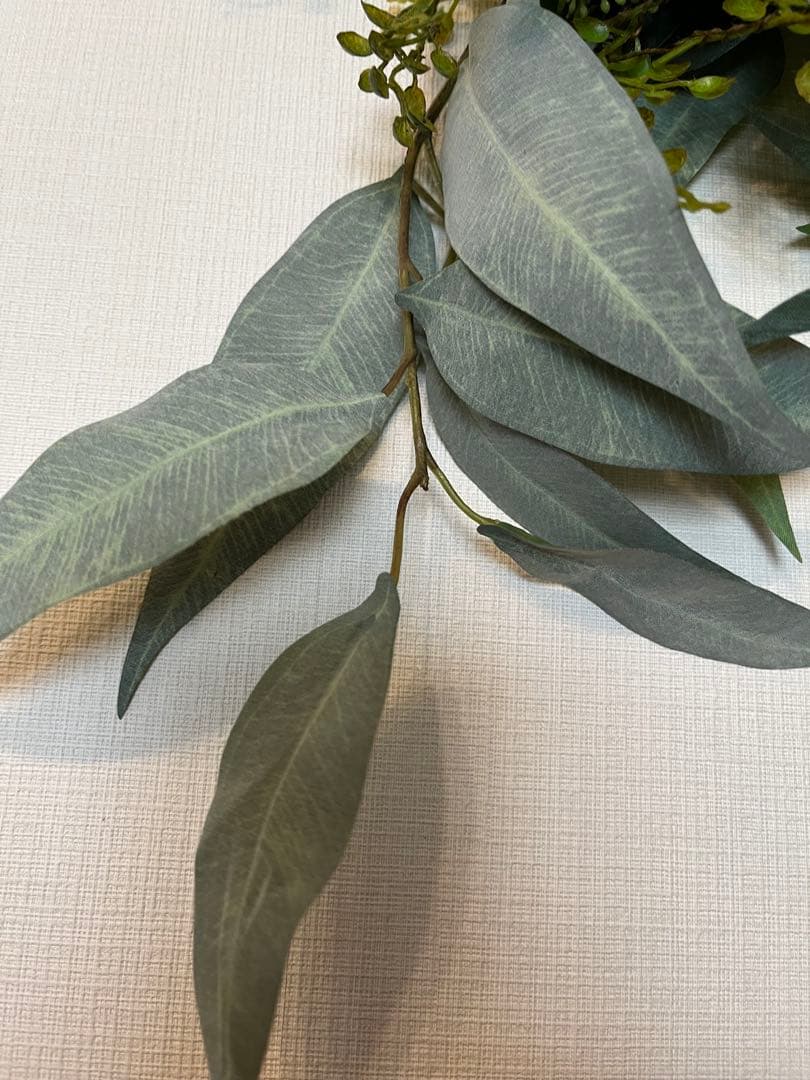 ハンドメイドメイドアーティフィシャルフラワーサマー　アンスリーム馬蹄形リース31