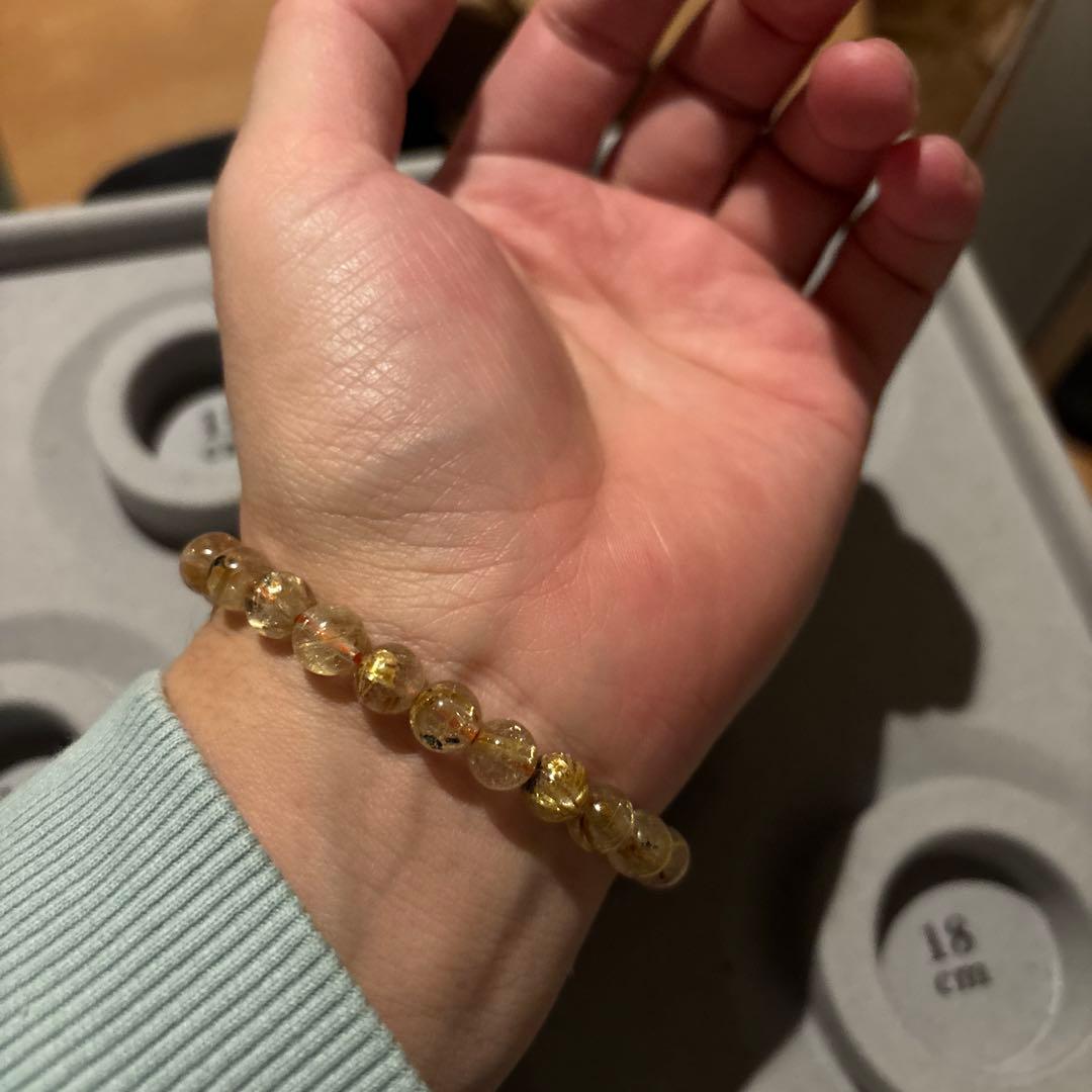 綺麗な太陽ルチル！金運のご利益ありそう！パワーすごい！