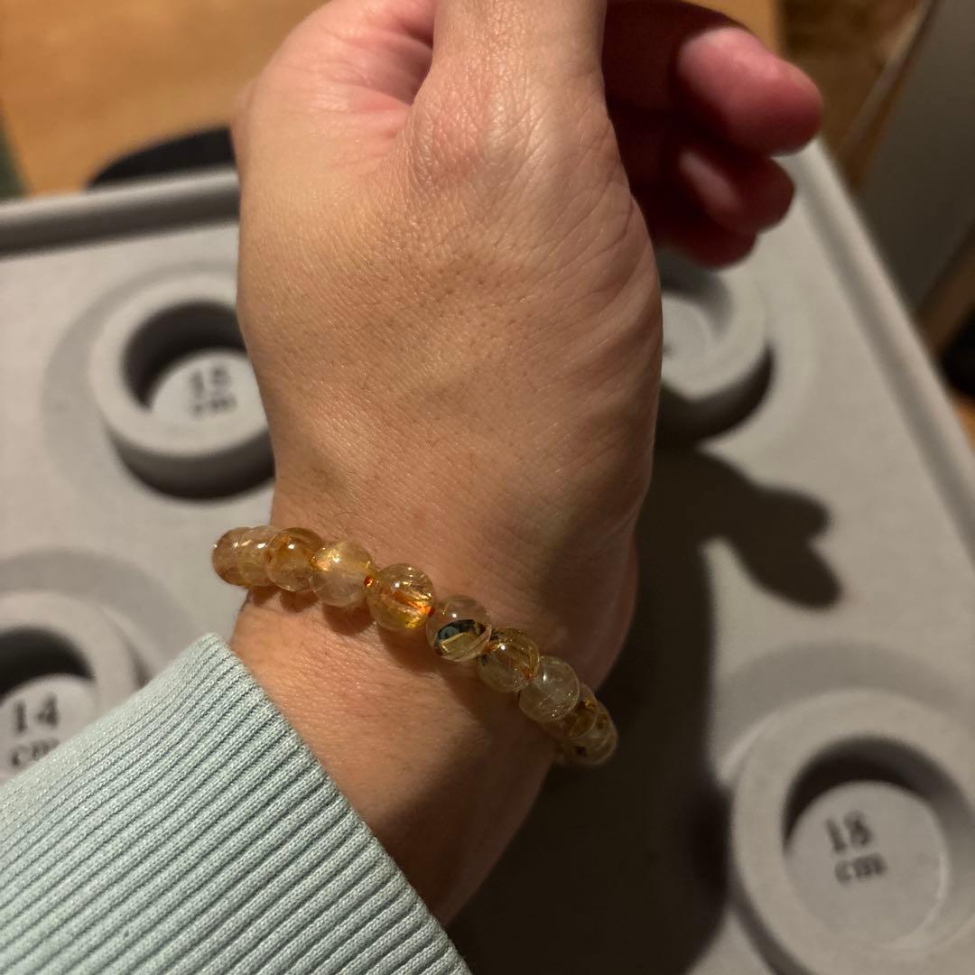 綺麗な太陽ルチル！金運のご利益ありそう！パワーすごい！