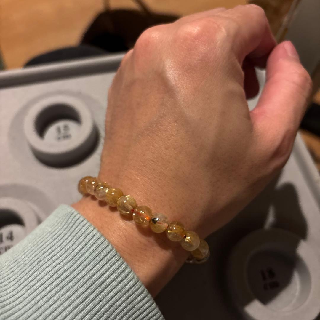 綺麗な太陽ルチル！金運のご利益ありそう！パワーすごい！