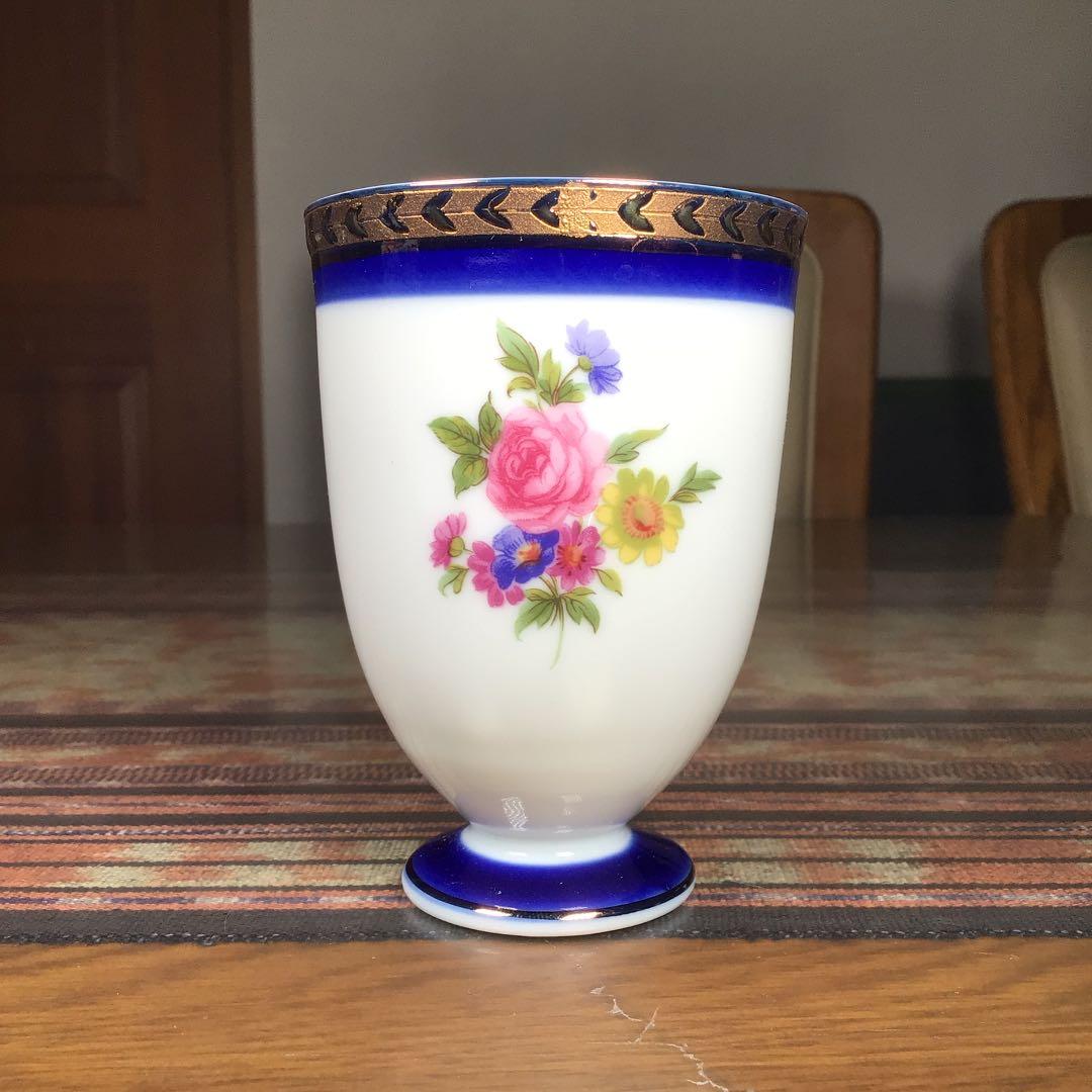 三洋陶器　龍峰　『ロイヤルピュア　サロンセット』　カップ　5杯　大皿