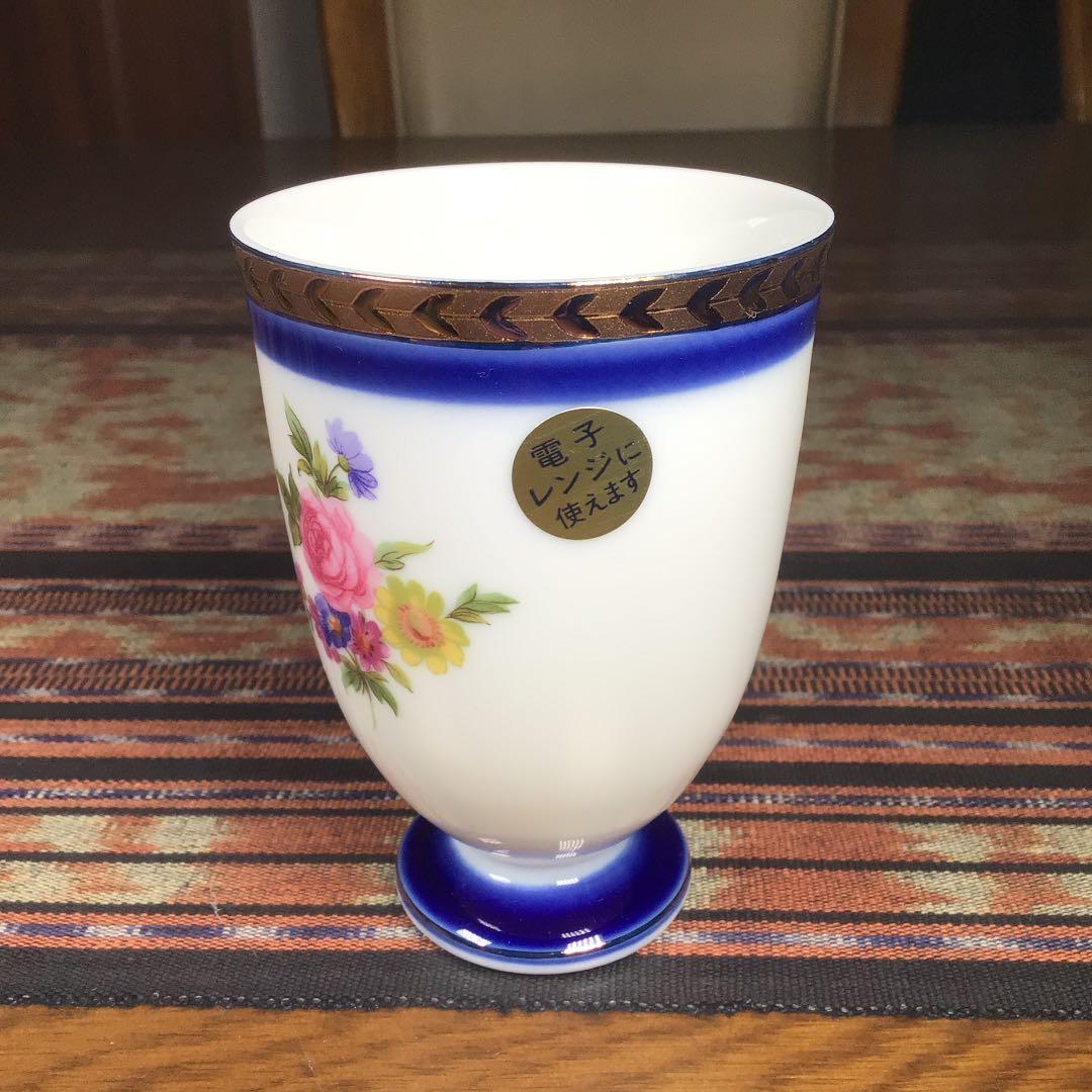 三洋陶器　龍峰　『ロイヤルピュア　サロンセット』　カップ　5杯　大皿