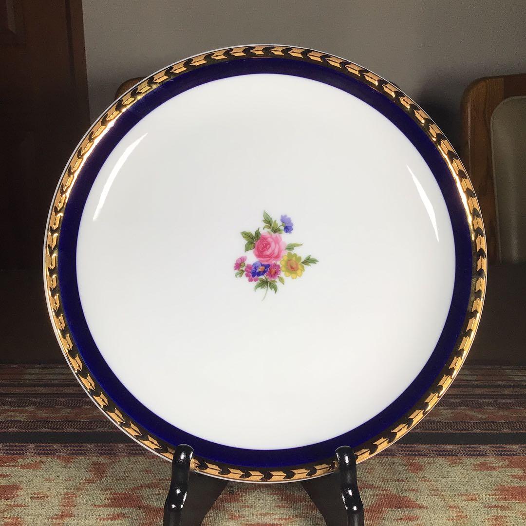 三洋陶器　龍峰　『ロイヤルピュア　サロンセット』　カップ　5杯　大皿