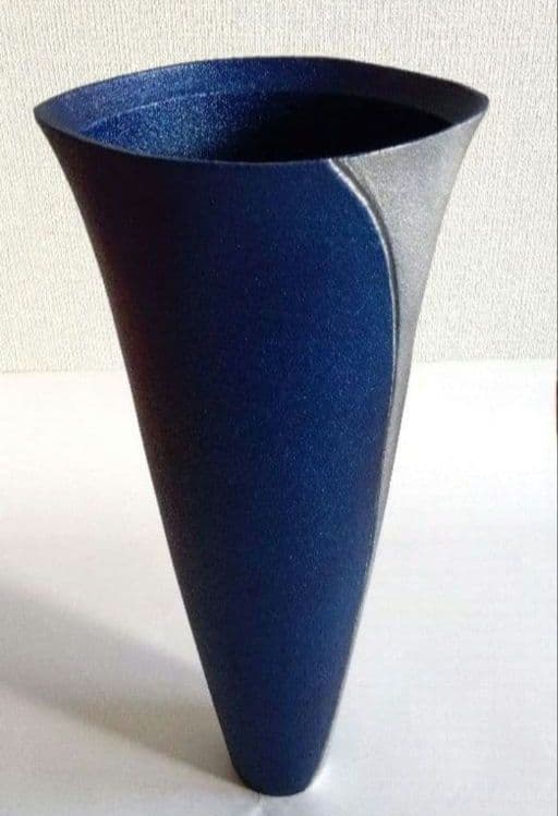 合金花器　中板付き　立山（大）