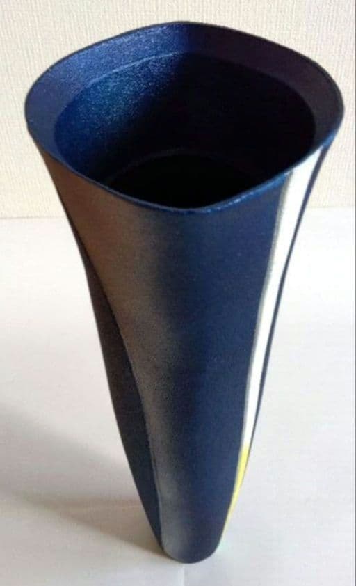 合金花器　中板付き　立山（大）