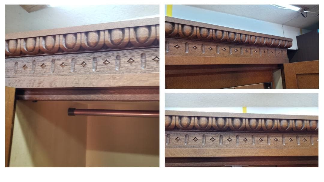 K25　美品　イギリス製　鍵付き　ワードロープ