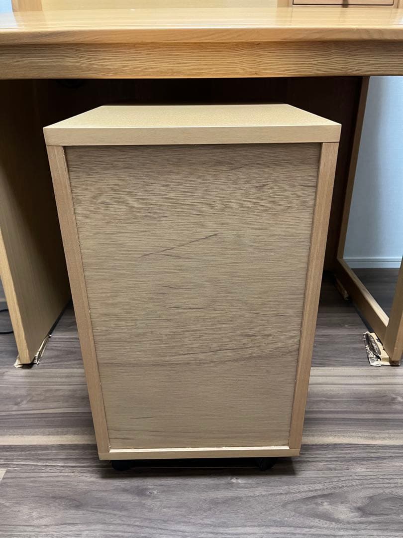 コスガ　学習机(机・上棚・引き出し三点セットの机)