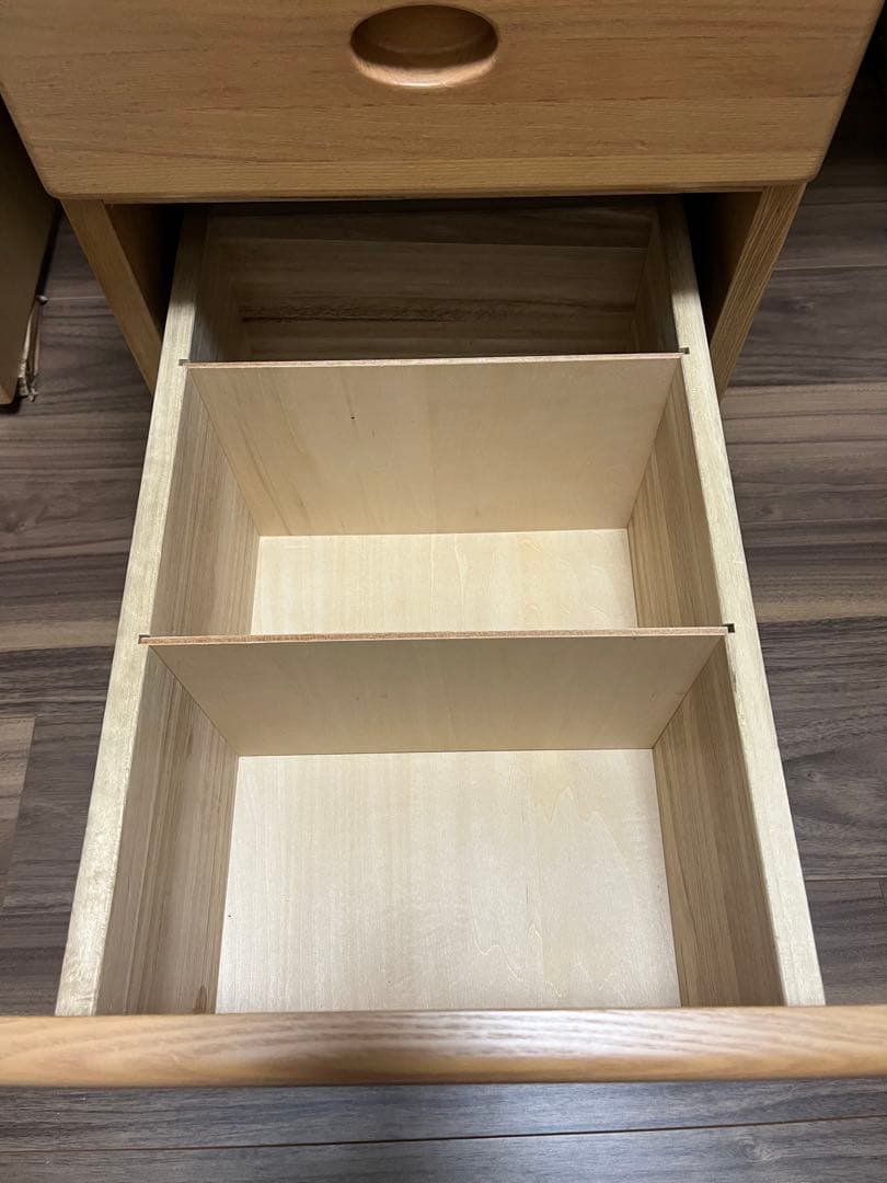 コスガ　学習机(机・上棚・引き出し三点セットの机)