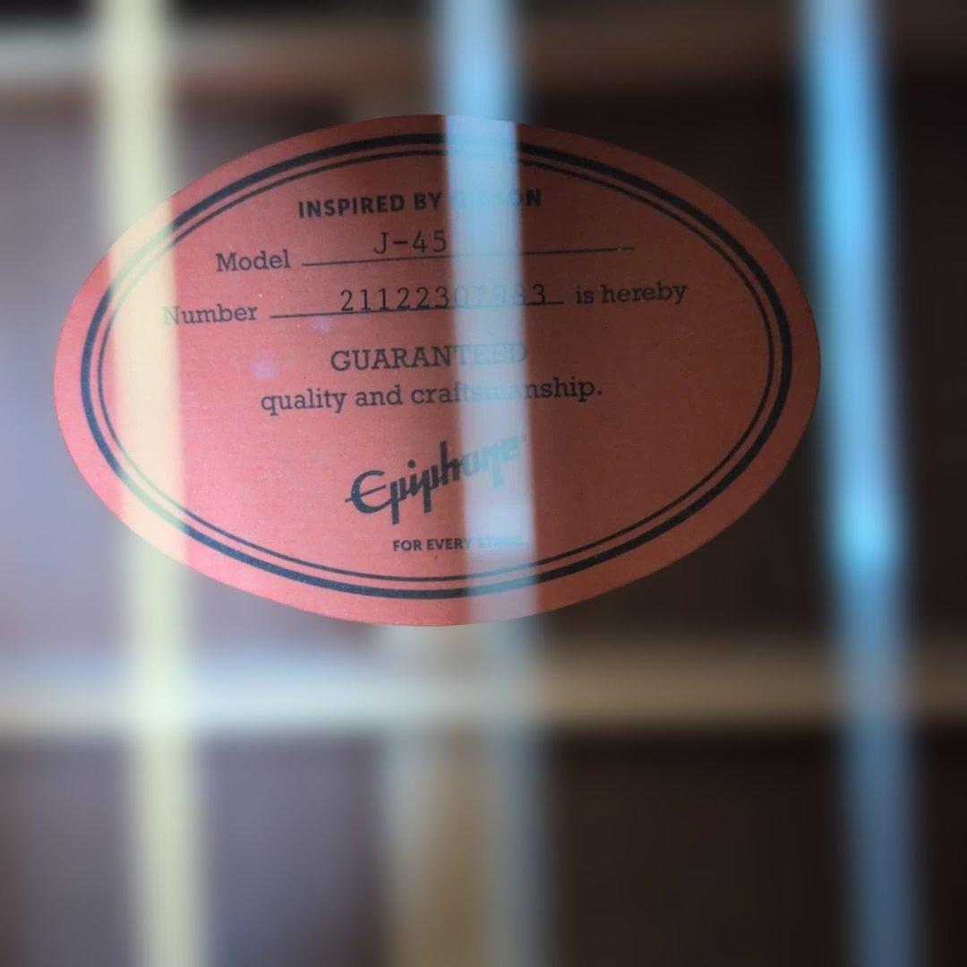 ギター Epiphone J-45 Inspired By Gibson