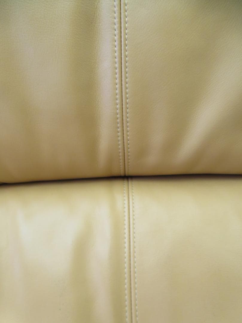 美品■カリモク■本革■ZT7303■ハイバック■3人掛けソファ■36万円■