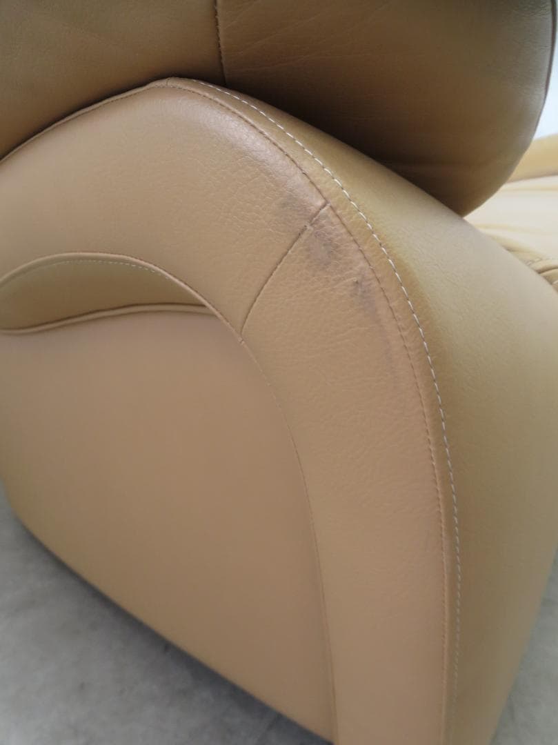 美品■カリモク■本革■ZT7303■ハイバック■3人掛けソファ■36万円■