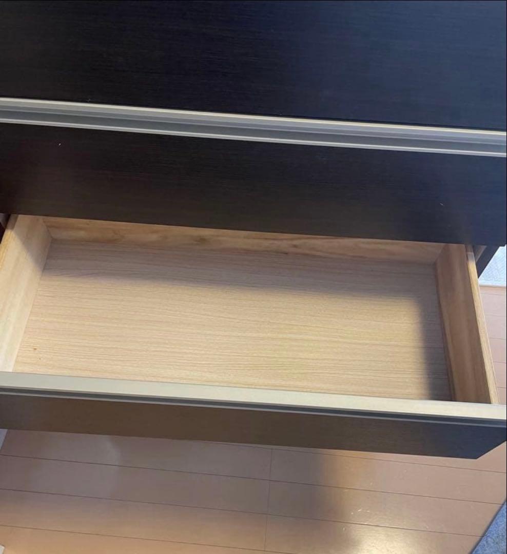 ニトリ　ダークブラウン 6段チェスト