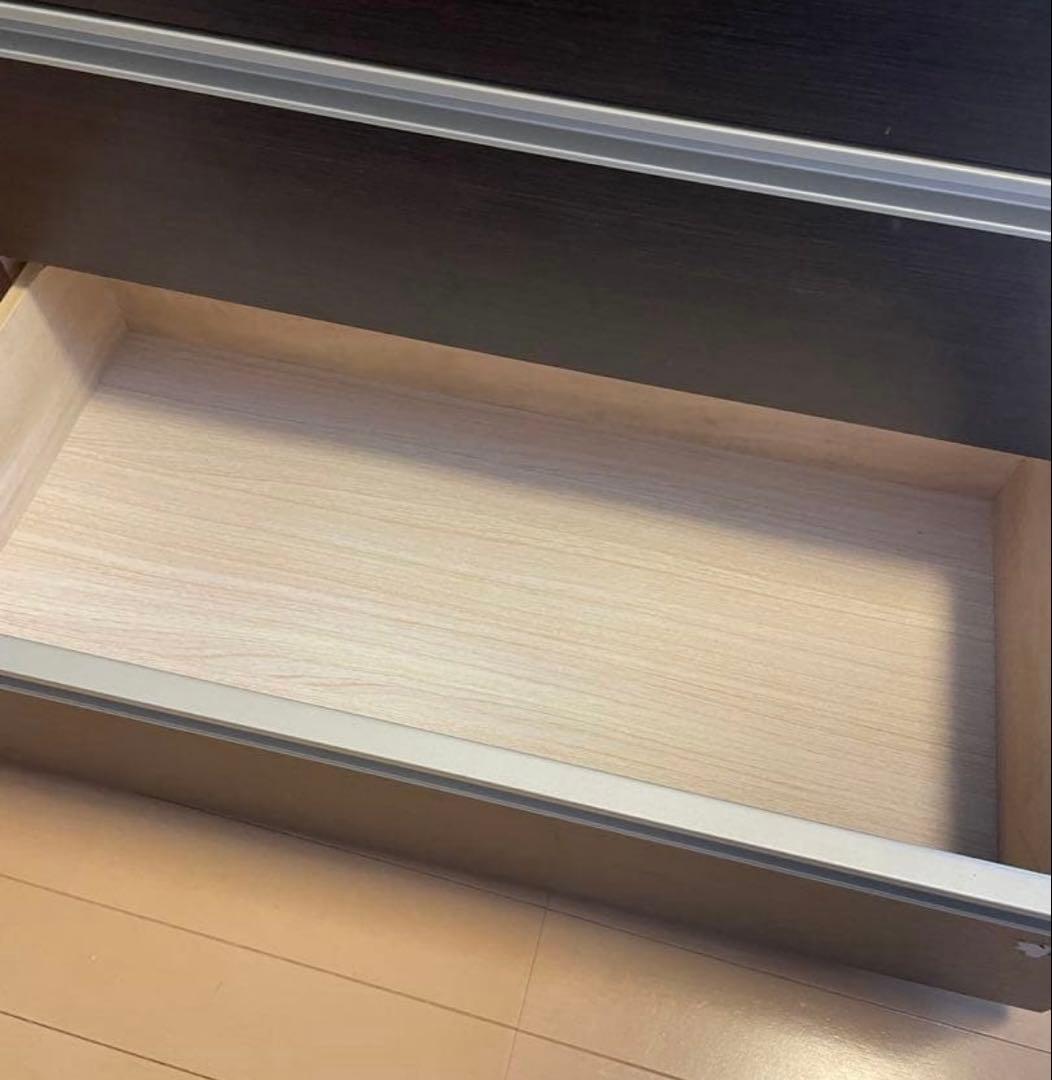 ニトリ　ダークブラウン 6段チェスト