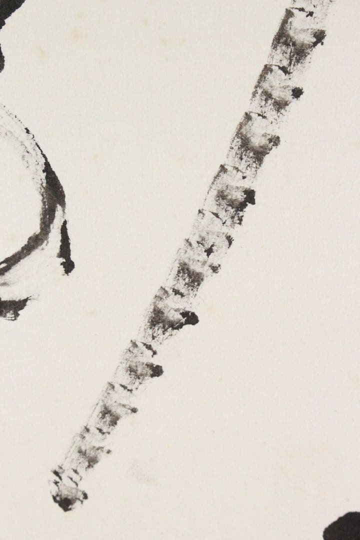 No4895 掛軸　在銘　四行書　肉筆紙本　書画　古筆　墨跡　古美術　送料無料