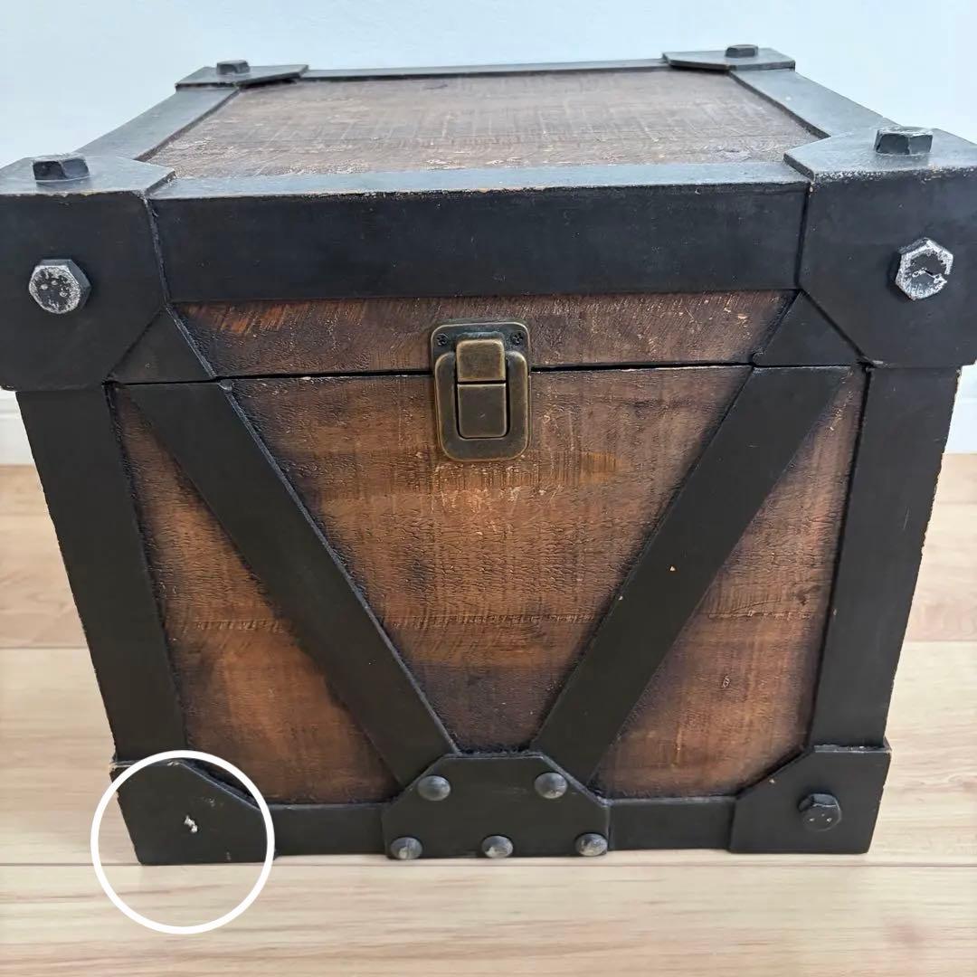 アンティーク調　トランクケース　トロール　S 天然木　レトロ