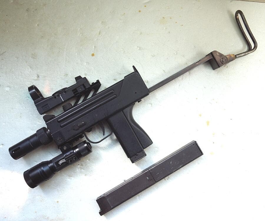 マルゼン NEWイングラム M11 CQBIV 50連マガジン＆ポイントサイト付