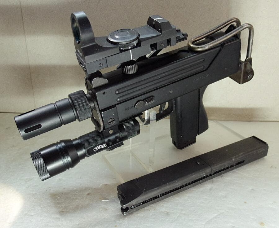 マルゼン NEWイングラム M11 CQBIV 50連マガジン＆ポイントサイト付