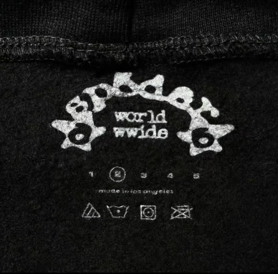 sp5der スパイダーパーカー　ブラック M