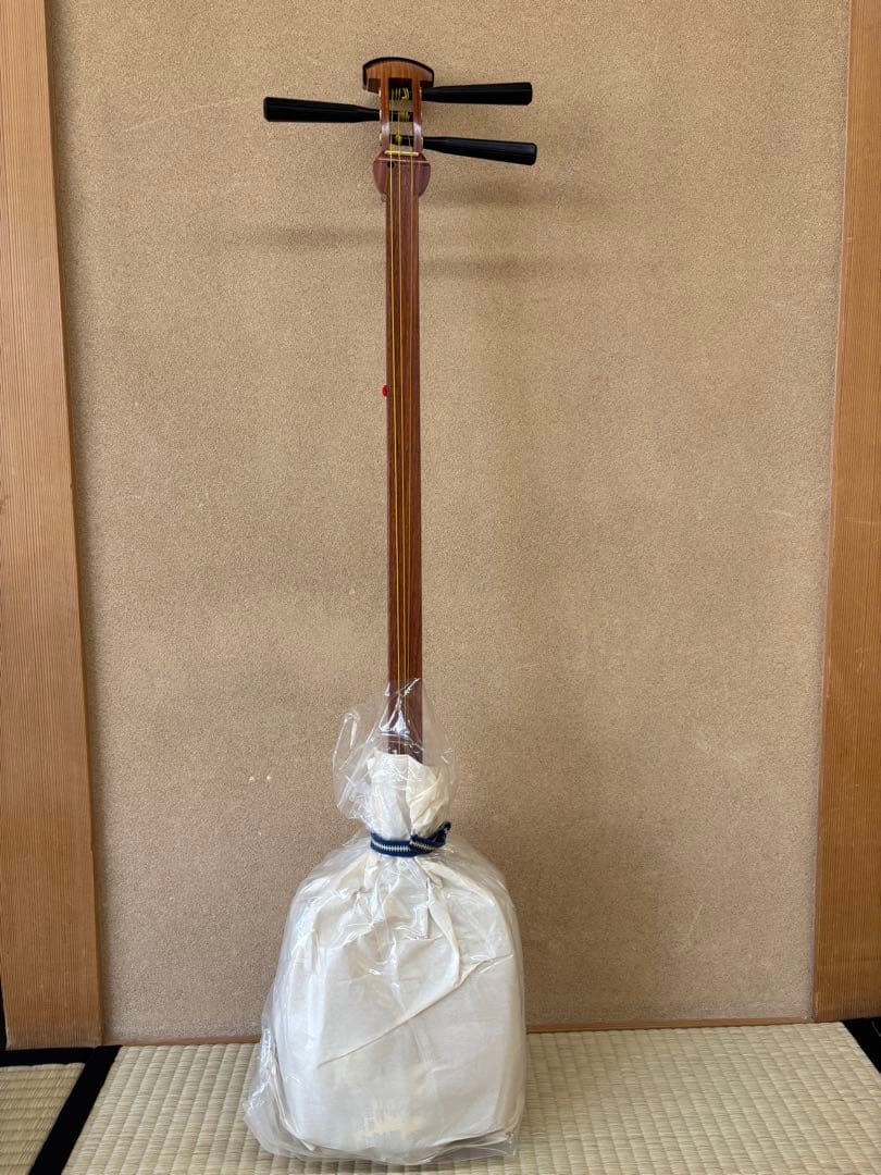 伝統工芸職人/竹内康雄作　中棹三味線　東京三味線　直引取り歓迎