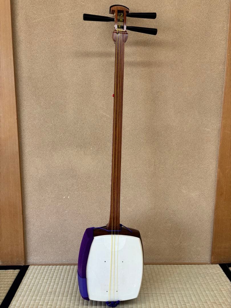 伝統工芸職人/竹内康雄作　中棹三味線　東京三味線　直引取り歓迎