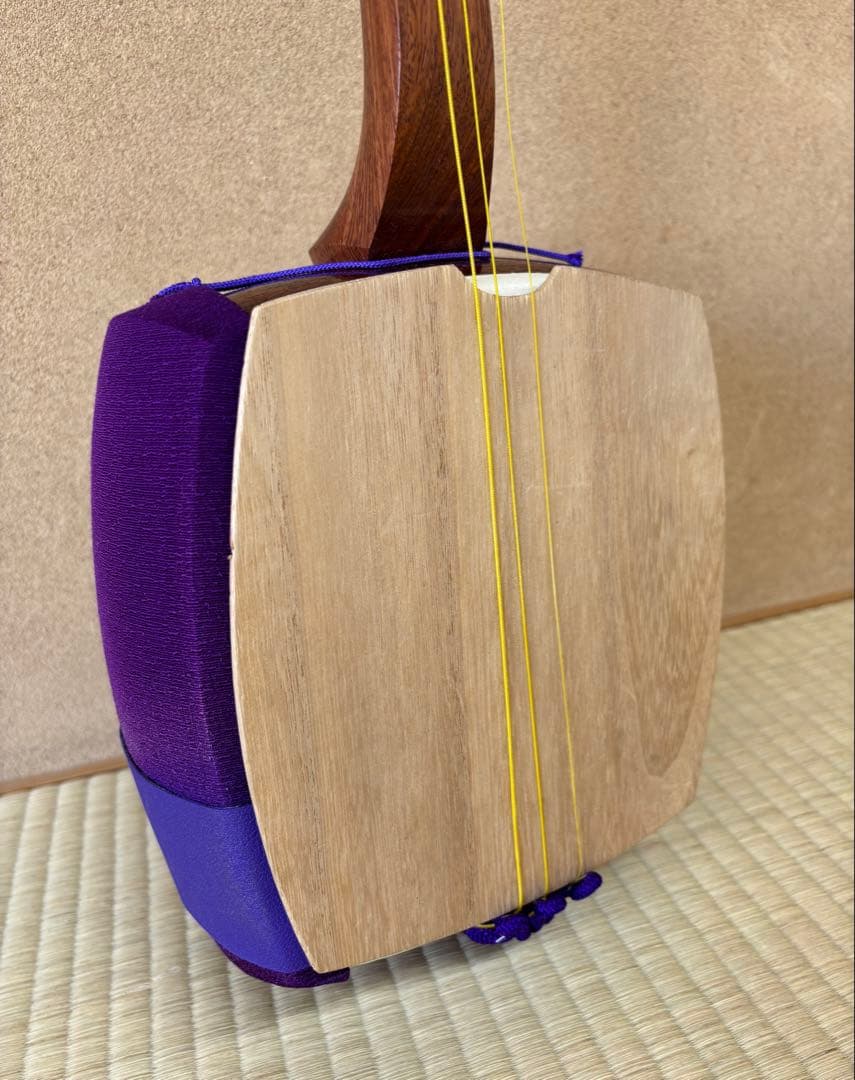 伝統工芸職人/竹内康雄作　中棹三味線　東京三味線　直引取り歓迎