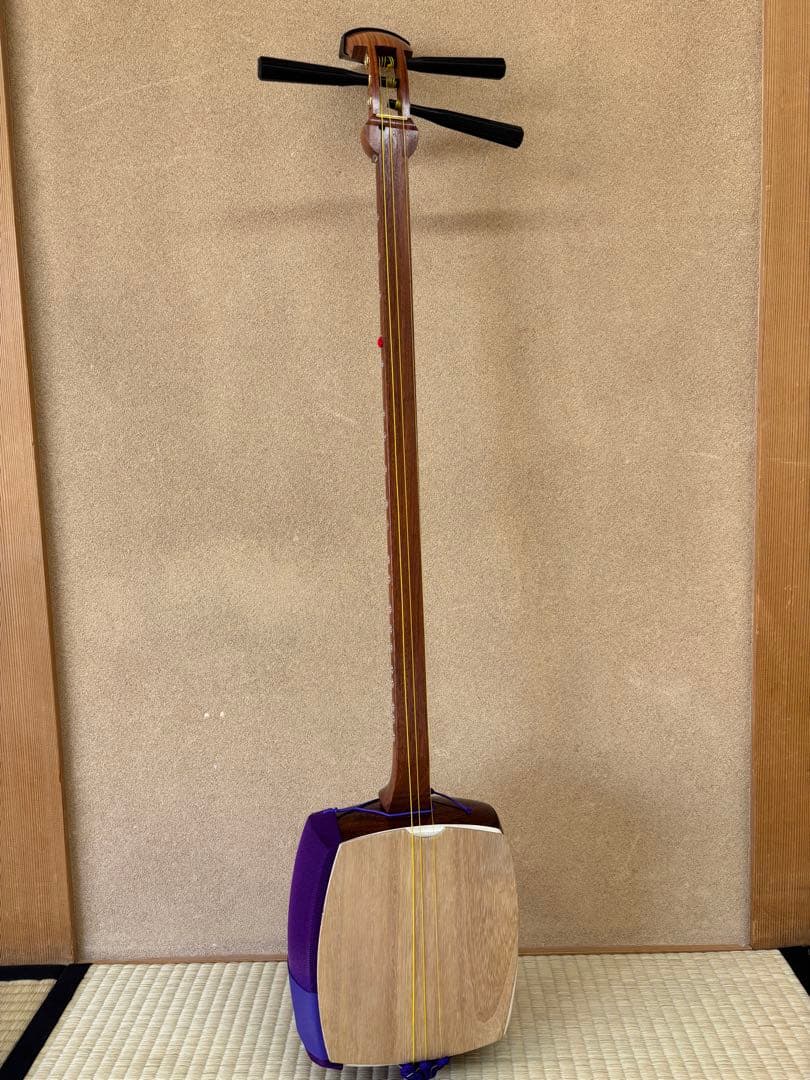 伝統工芸職人/竹内康雄作　中棹三味線　東京三味線　直引取り歓迎