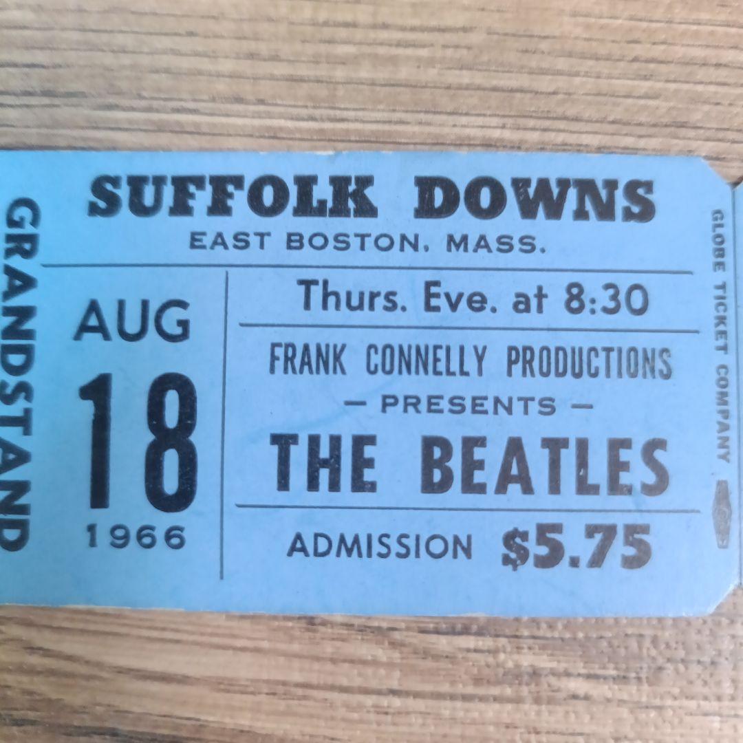 THE BEATLES ビートルズ 1966 未使用コンサートチケット ボストン