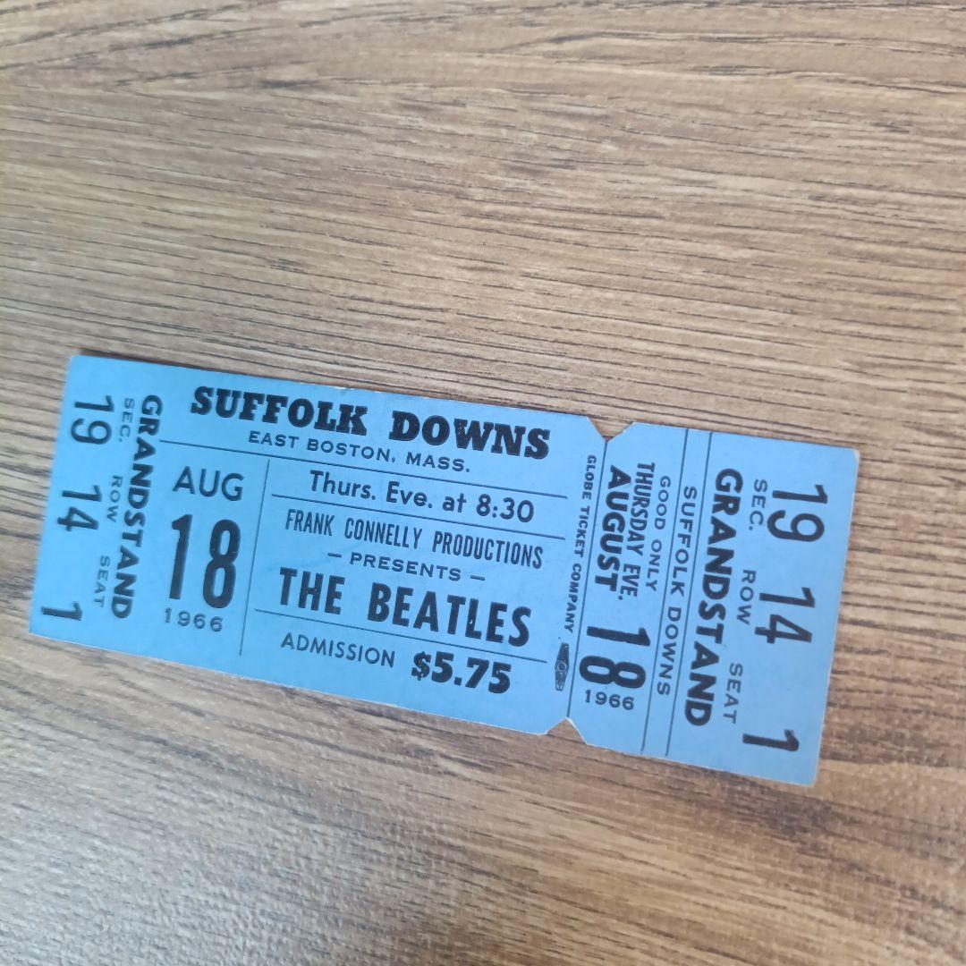 THE BEATLES ビートルズ 1966 未使用コンサートチケット ボストン