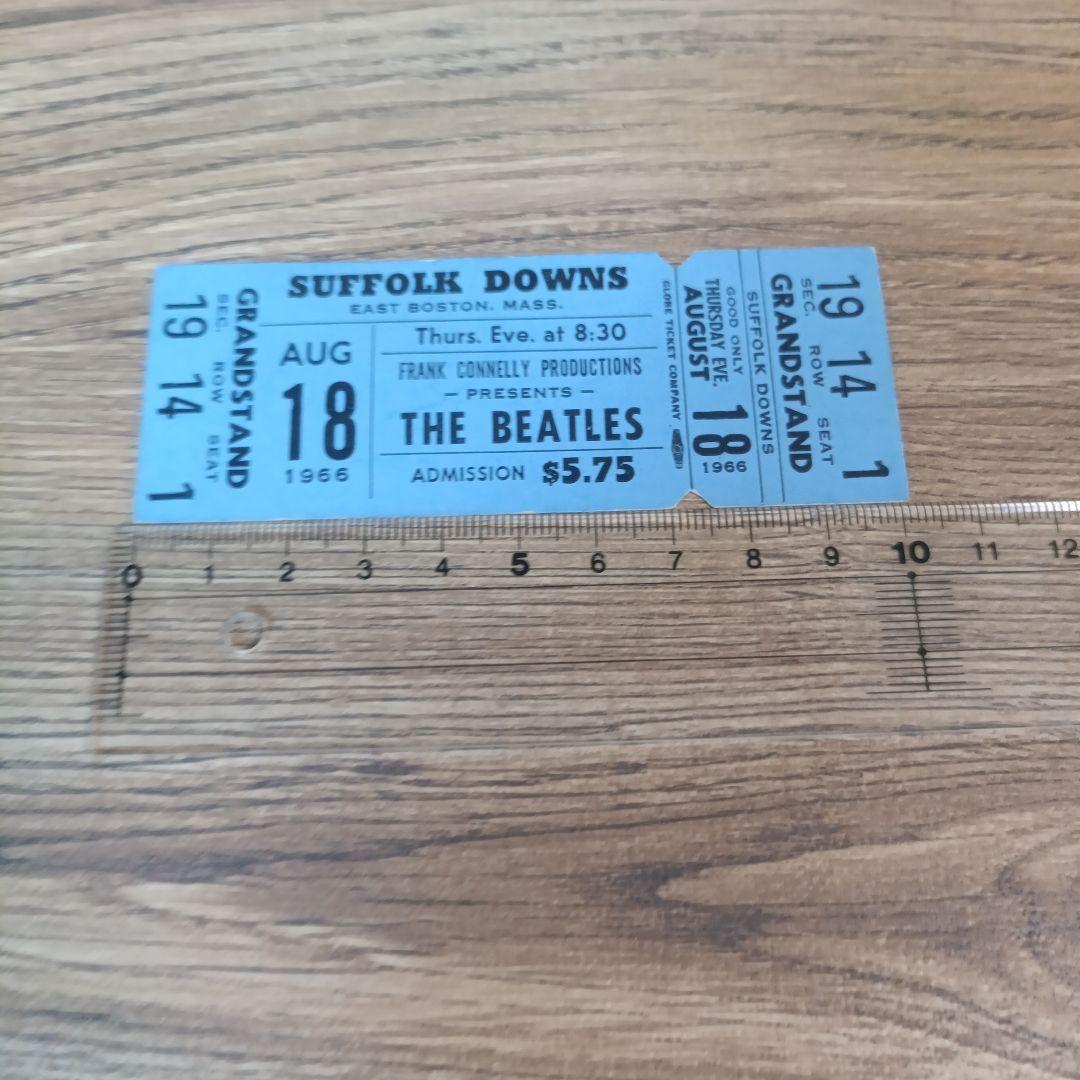 THE BEATLES ビートルズ 1966 未使用コンサートチケット ボストン