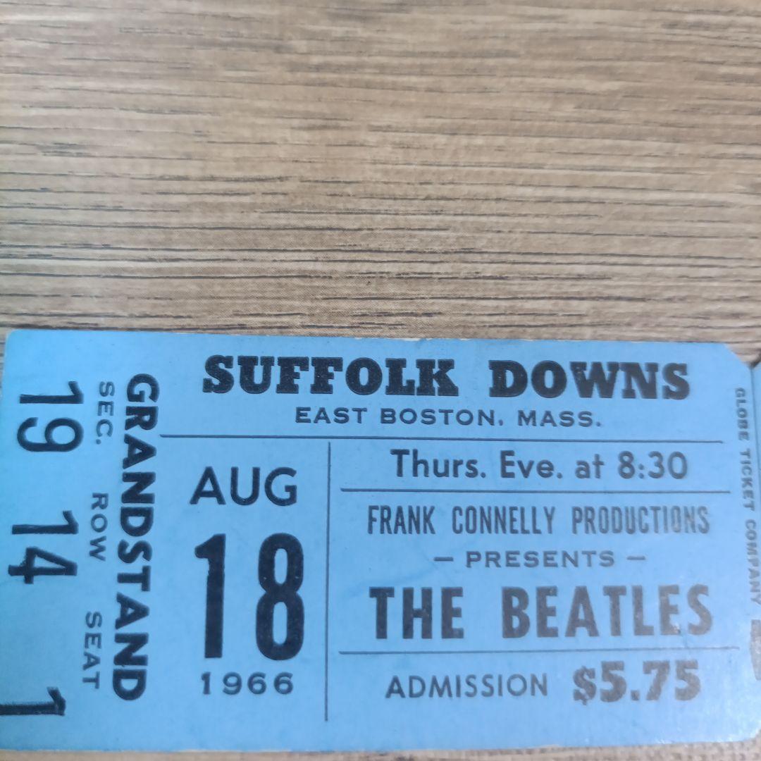 THE BEATLES ビートルズ 1966 未使用コンサートチケット ボストン