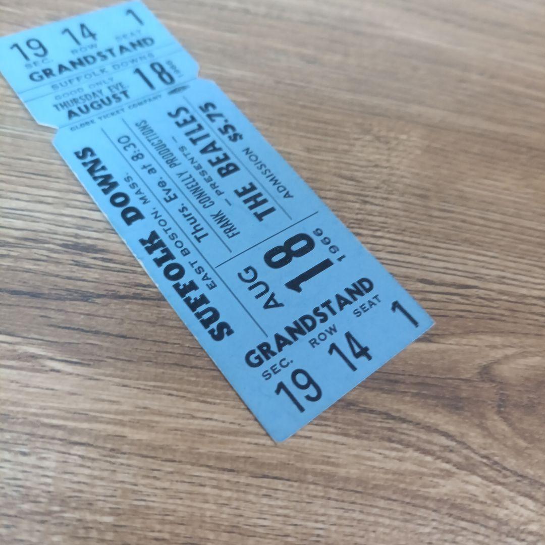 THE BEATLES ビートルズ 1966 未使用コンサートチケット ボストン