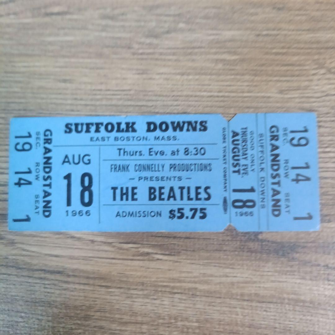THE BEATLES ビートルズ 1966 未使用コンサートチケット ボストン