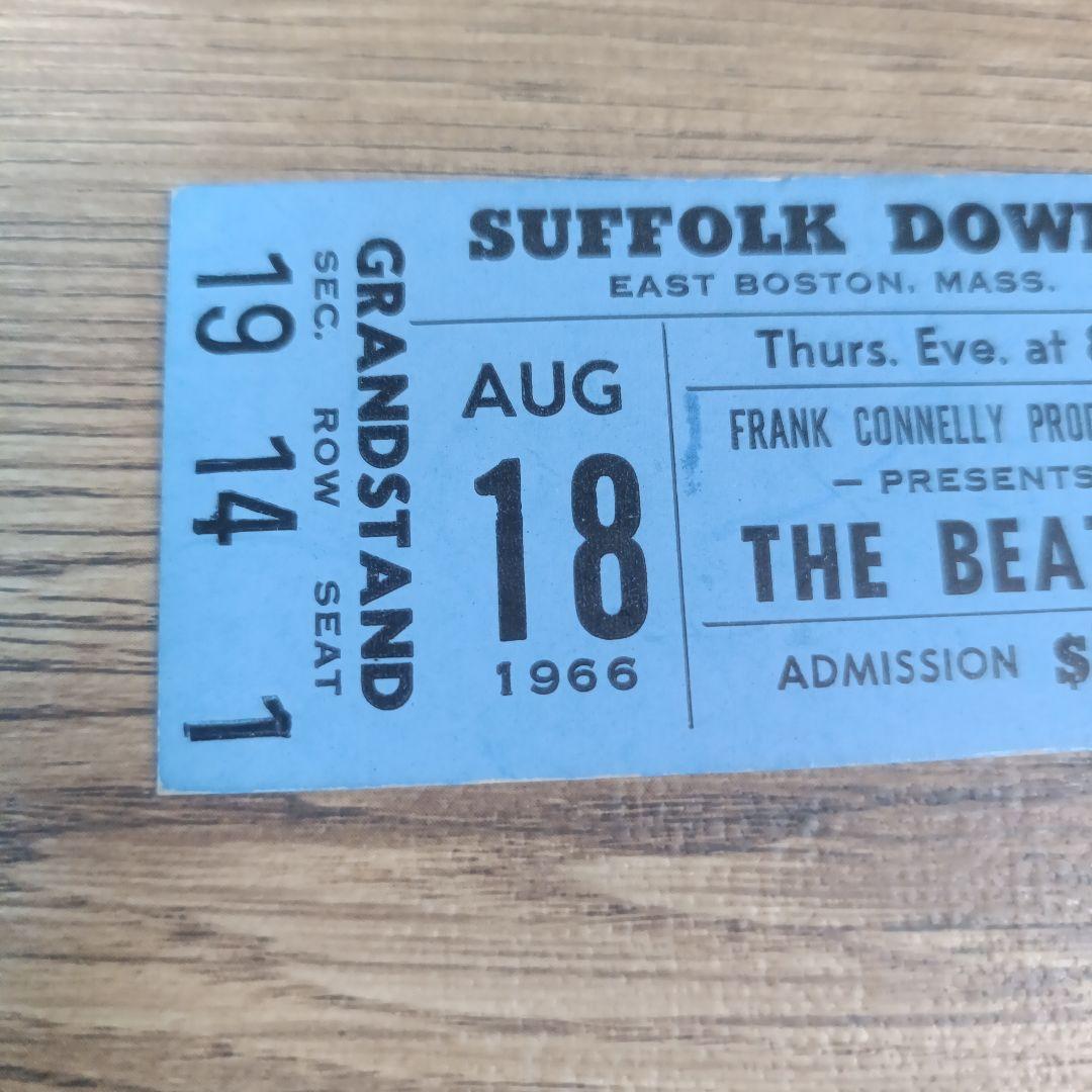THE BEATLES ビートルズ 1966 未使用コンサートチケット ボストン