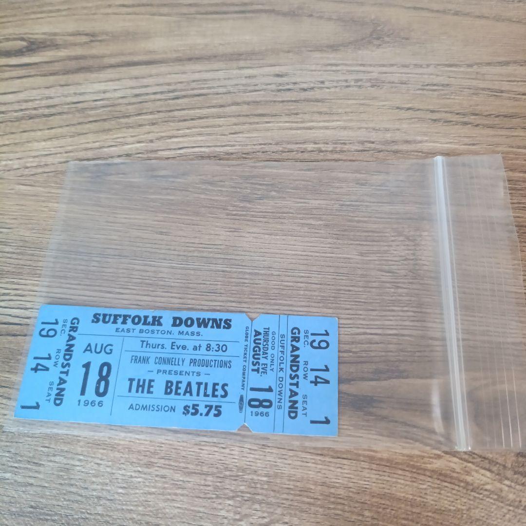 THE BEATLES ビートルズ 1966 未使用コンサートチケット ボストン