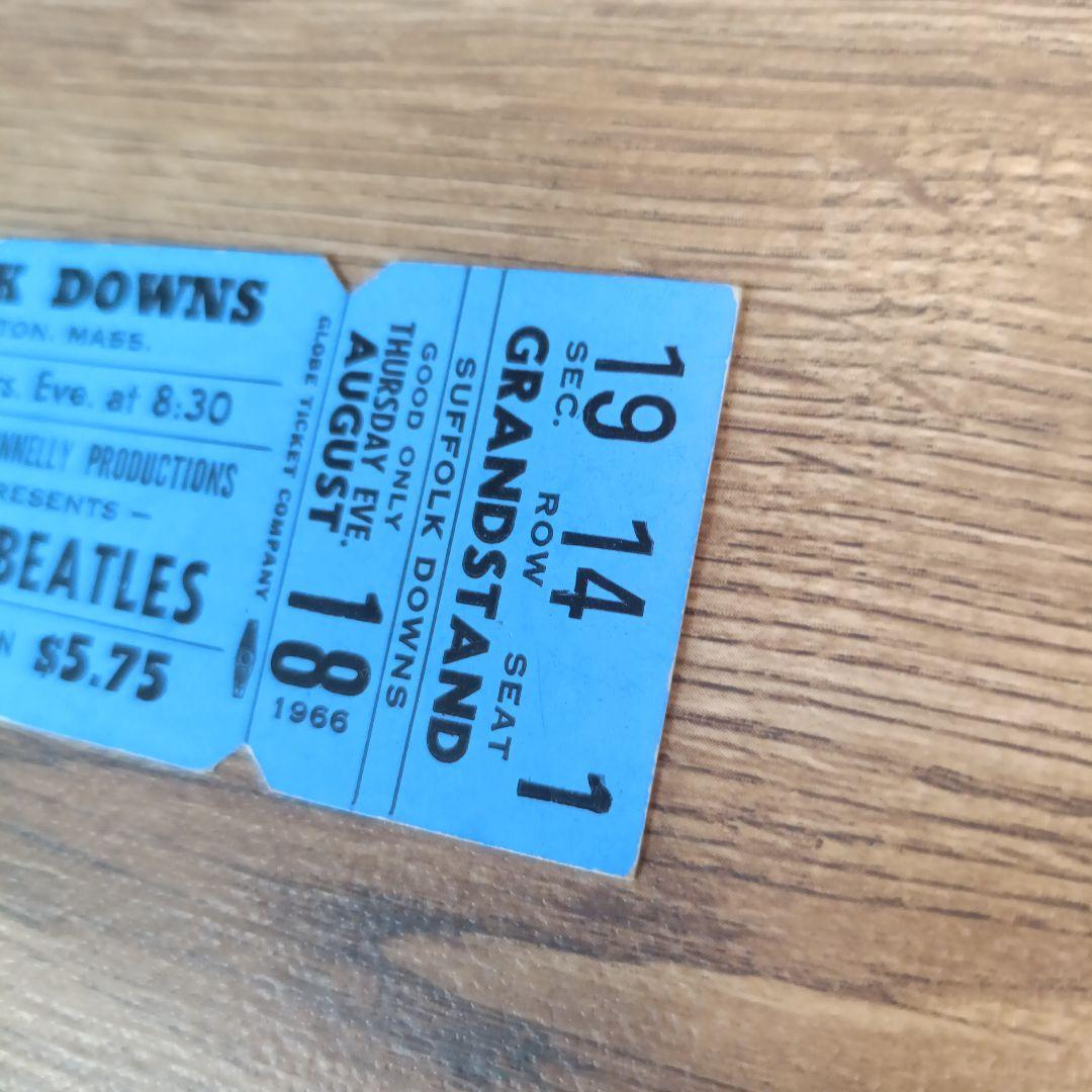 THE BEATLES ビートルズ 1966 未使用コンサートチケット ボストン