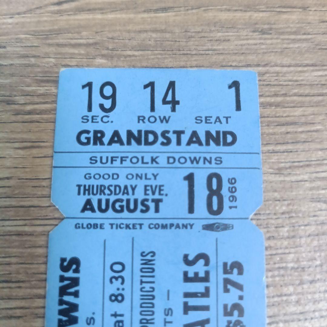 THE BEATLES ビートルズ 1966 未使用コンサートチケット ボストン