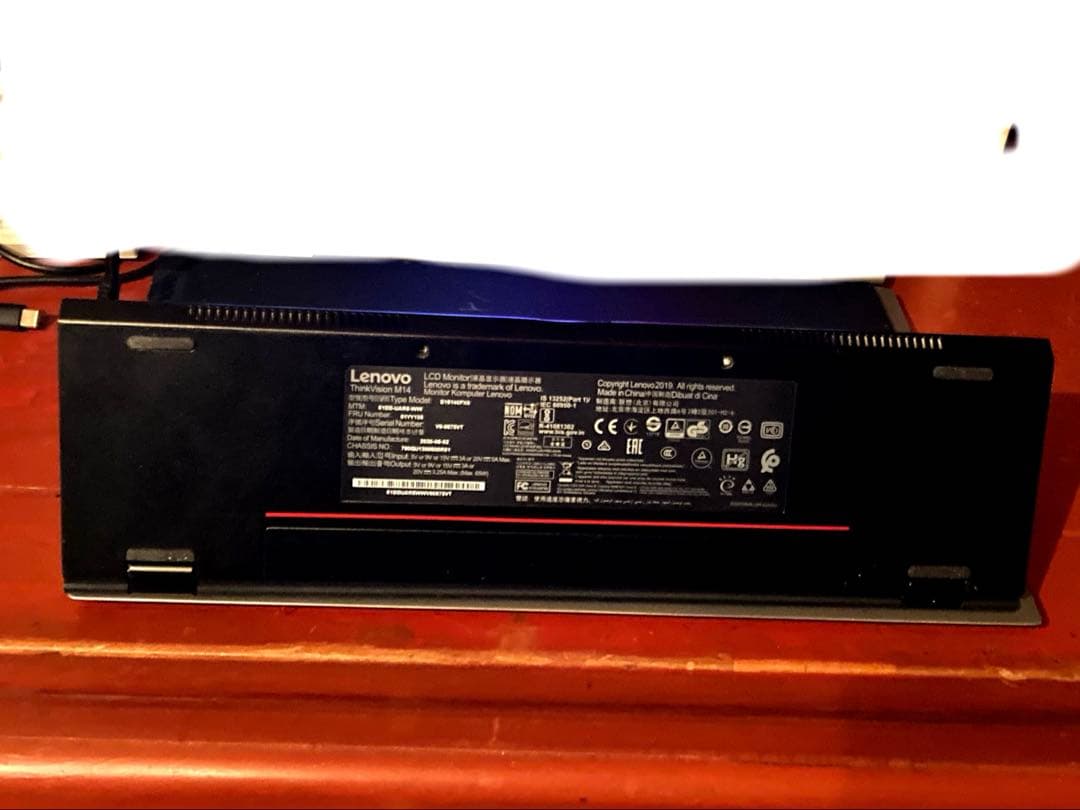 超人気モバイルモニターLenovoThinkVision M14シンクヴィジョン