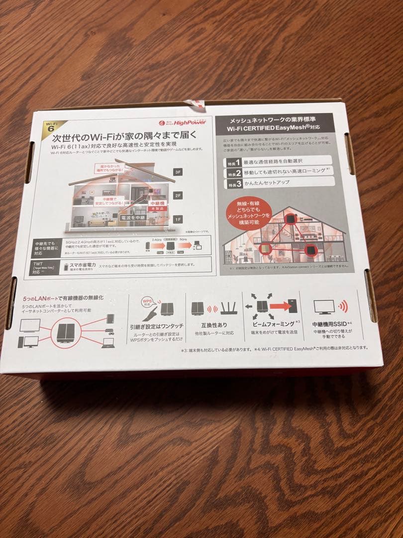 BUFFALO Wi-Fi6中継機　4803+573