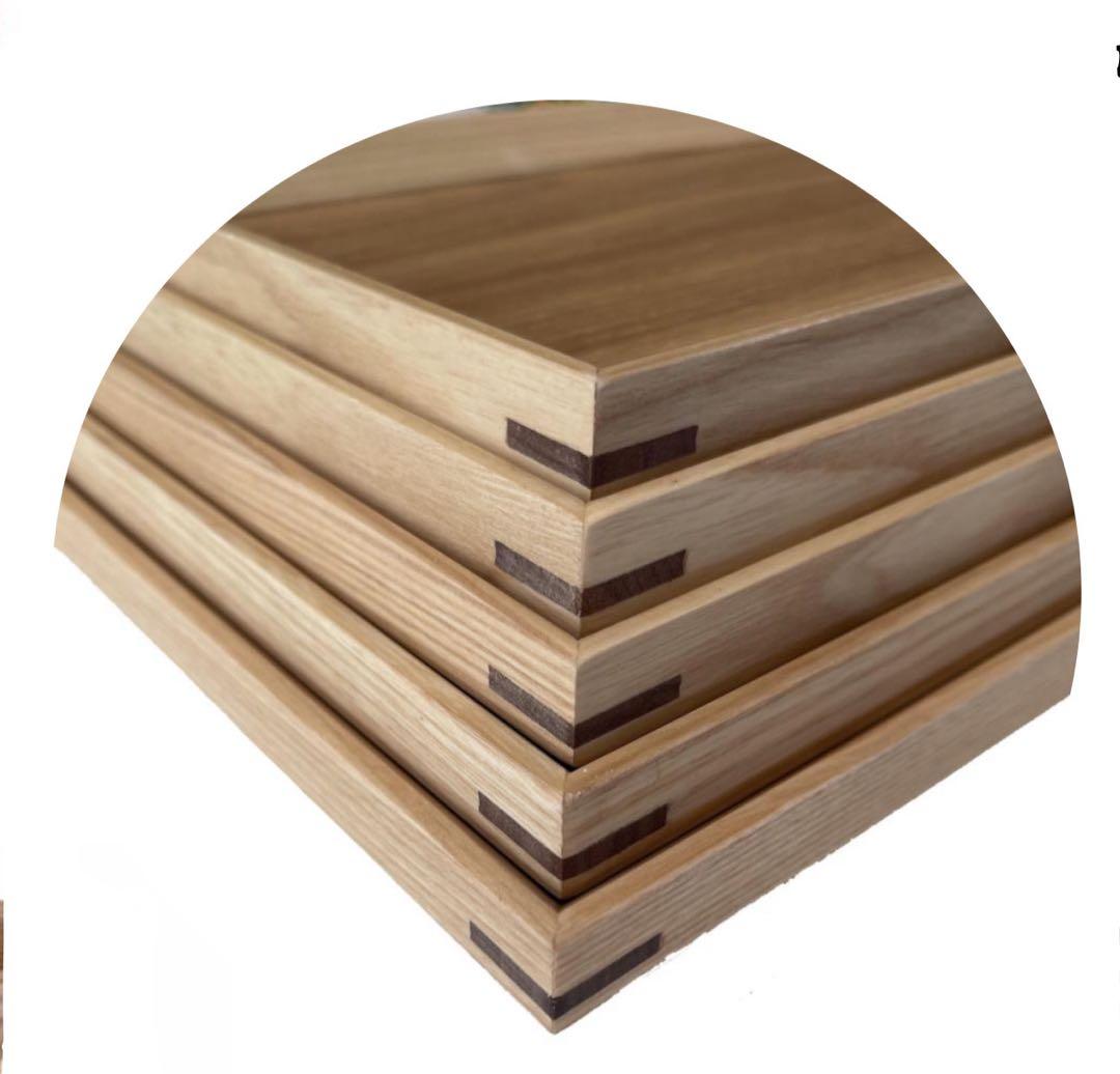 在庫ラスト10枚セット木製 羽反長角膳（はぞりちょうかくぜん）45cmナチュラル