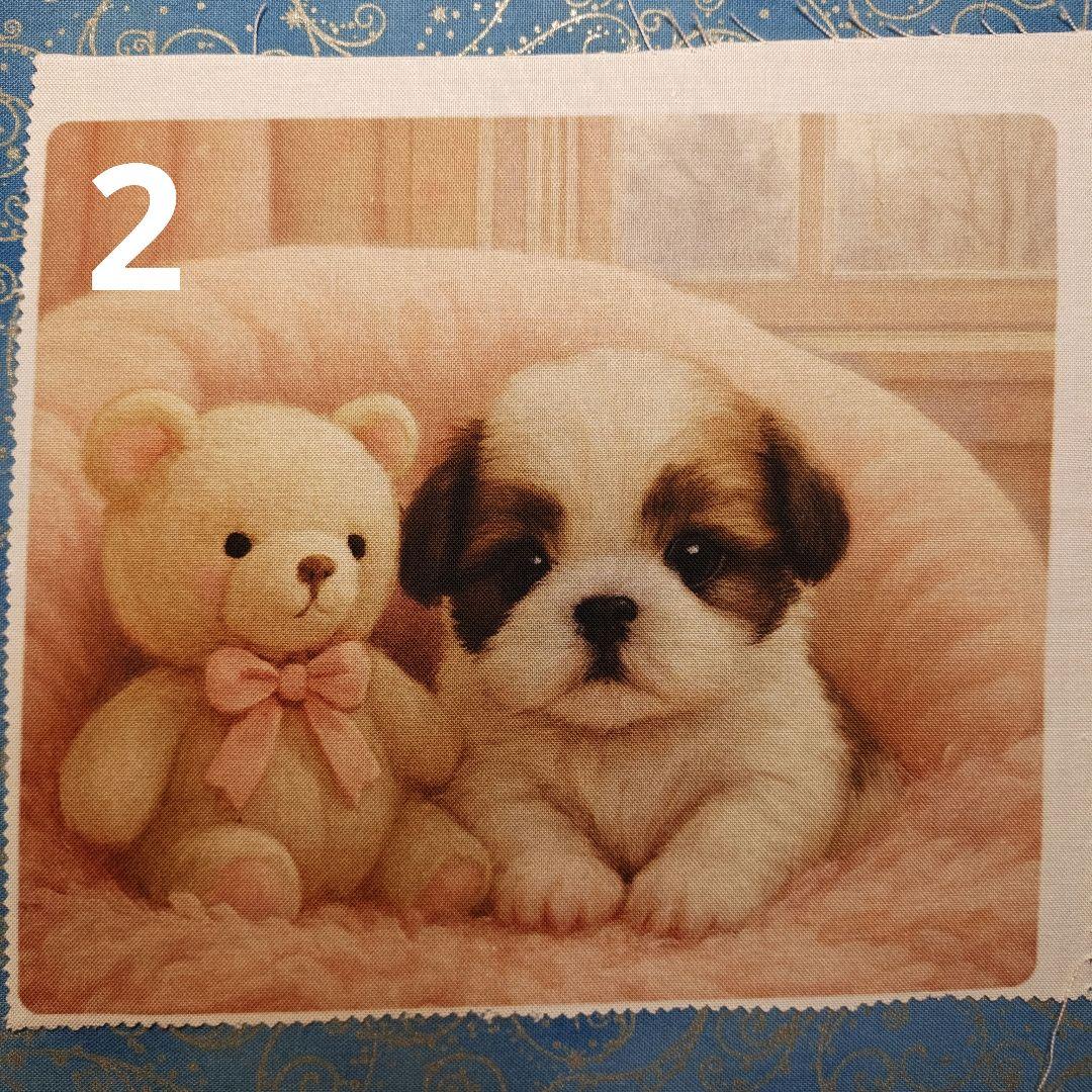 ご確認用　りんりん様パネル　シーズー柄　ハンカチ　ハンドメイド12/14