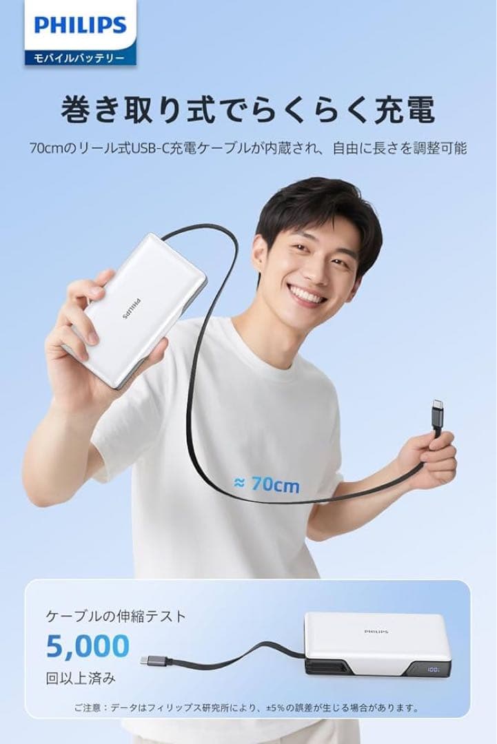 Philips (フィリップス) Powerbank 20000mAh