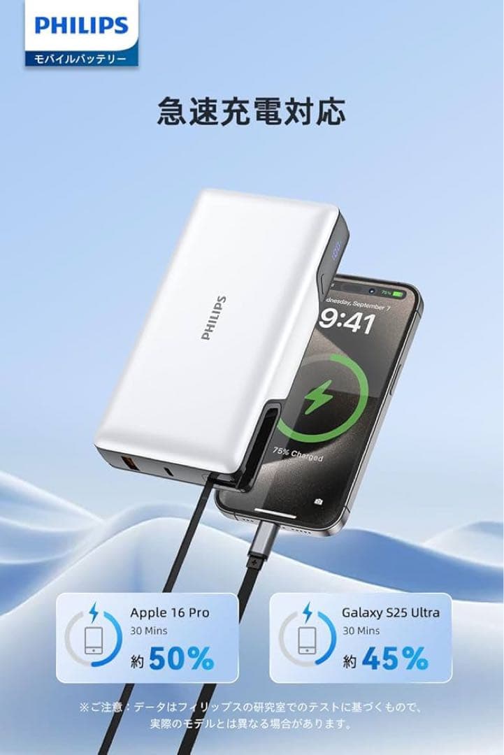 Philips (フィリップス) Powerbank 20000mAh