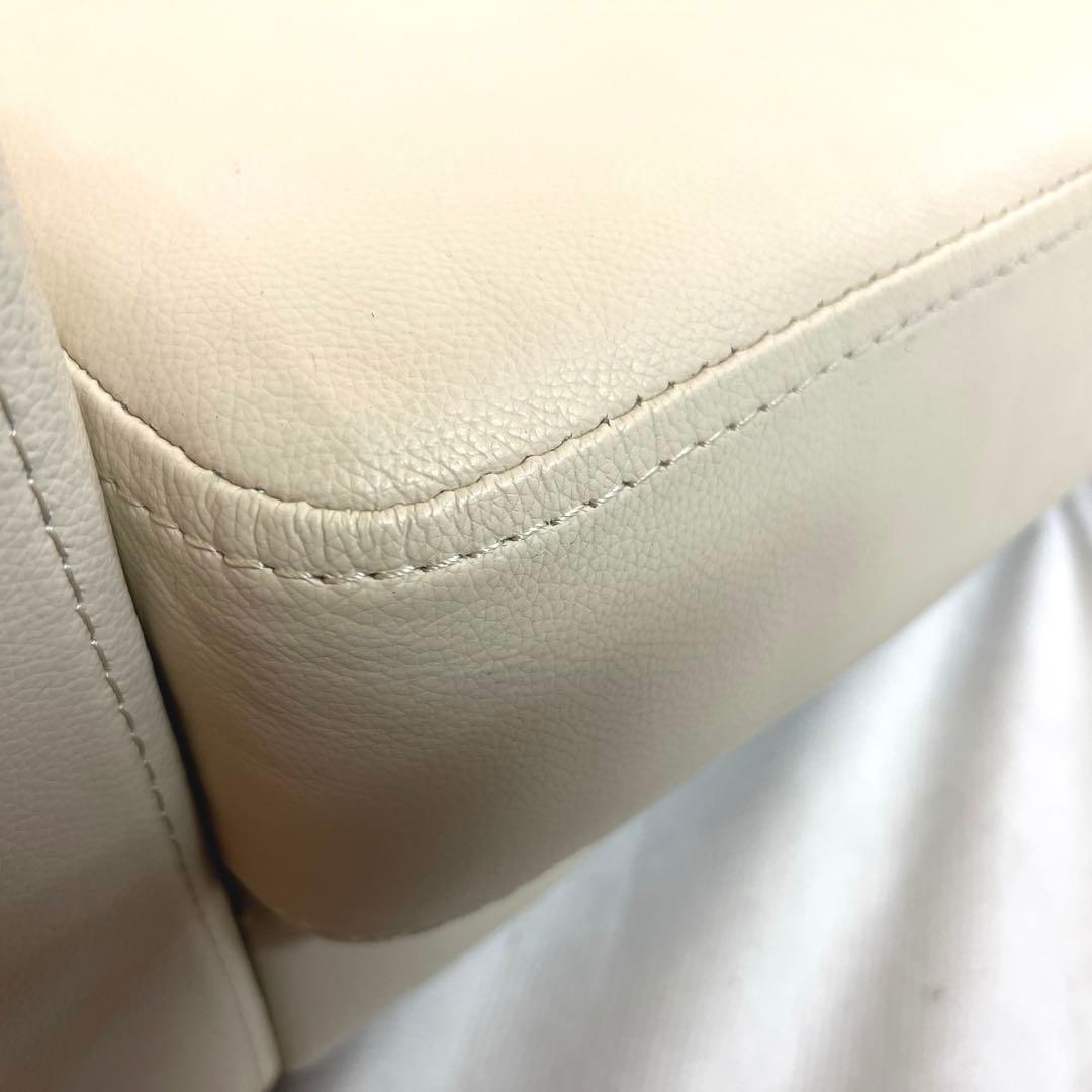 ミニサイズ・本革ソファ・アイボリー・キッズサイズ1人掛け・横幅55cm
