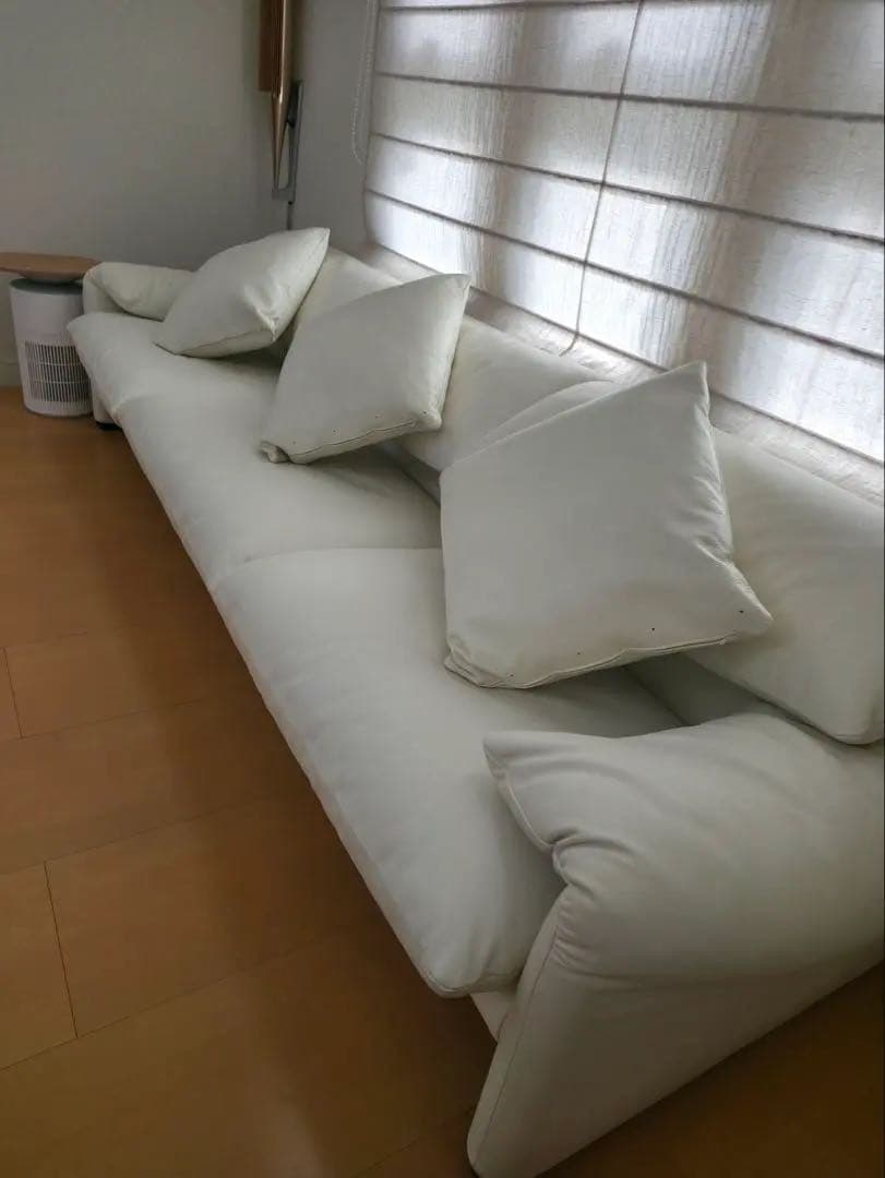 Cassina MARALUNGA 3P 本革ソファ 正規品 白｜価格見直し